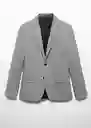 Blazer Americana Paulo Gris Talla 50 Hombre Mango