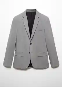 Blazer Americana Paulo Gris Talla 50 Hombre Mango