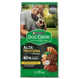 Comida para Perros Purina Dog Chow Alta Proteína x 20 kg