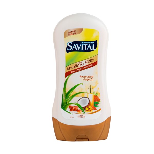Savital Acondicionador Multióleos y Sábila Reparación Perfecta 490 ml