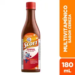 Emulsión de Scott Multivitamínico Sabor a Cereza 