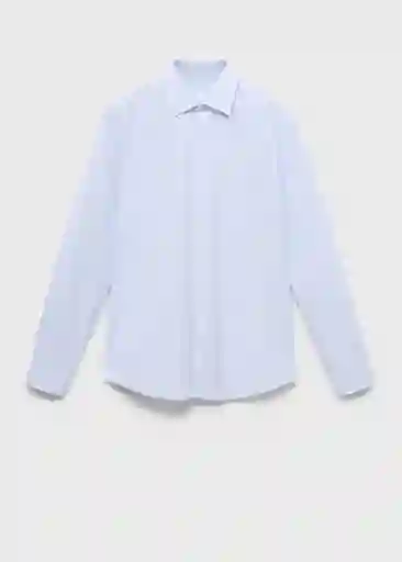 Camisa Forte Celeste Talla M Hombre Mango