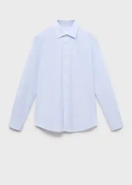 Camisa Forte Celeste Talla M Hombre Mango