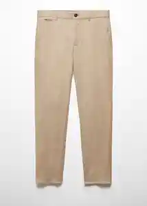 Pantalón Oyster Beige Talla 38 Hombre Mango