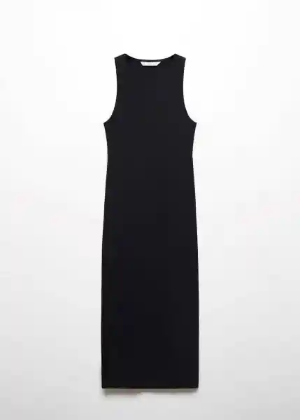 Vestido Basila Negro Talla L Mujer Mango