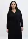 Vestido Cam Negro Talla 28 Mujer Mango