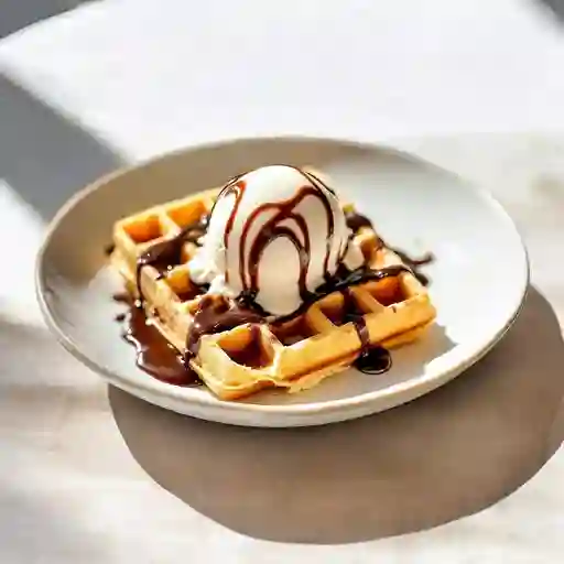 Waffle Con Gelato