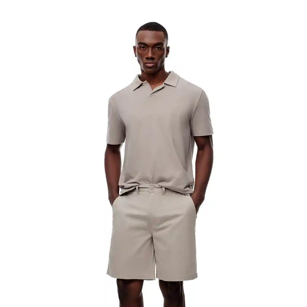 Bermuda Tipo Chino en Algodón Masculino Mikelzy Gef Talla 30
