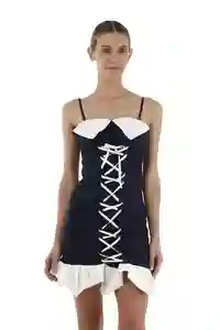 Vestido Largo Angelie Azul Oscuro Talla S Mercedes Campuzano