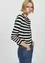 Buzo Cardigan Flok Off White Talla S Mujer Mango