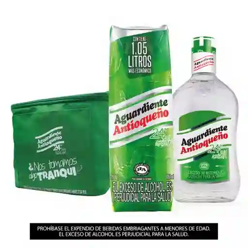 Combo Antioqueño Verde 1050ml + Antioqueño Verde 750 + Nevera Antioqueño