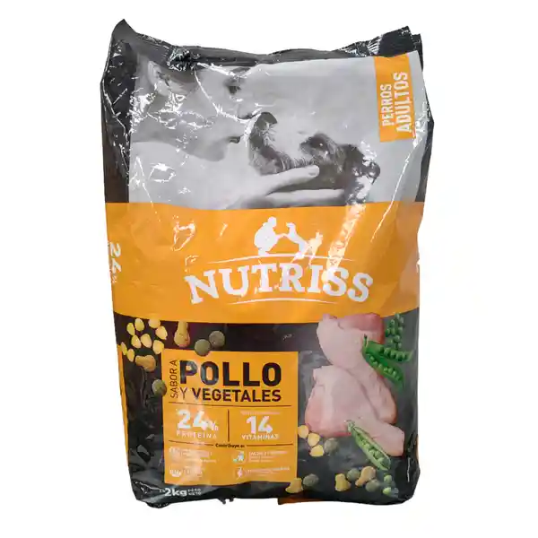 Nutriss Alimento Para Perros Adulto Pollo y Vegetales