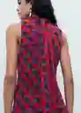 Vestido Martina Violeta Talla M Mujer Mango