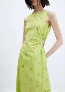 Vestido Elna-h Verde Pastel Talla S Mujer Mango