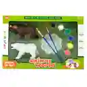 Faroplay Juguete Animal Wild Pinta Animales Acuarela Guia