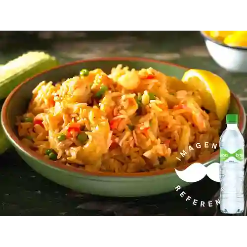 Combo Arroz de Camarón + Brisa con Gas 600ML