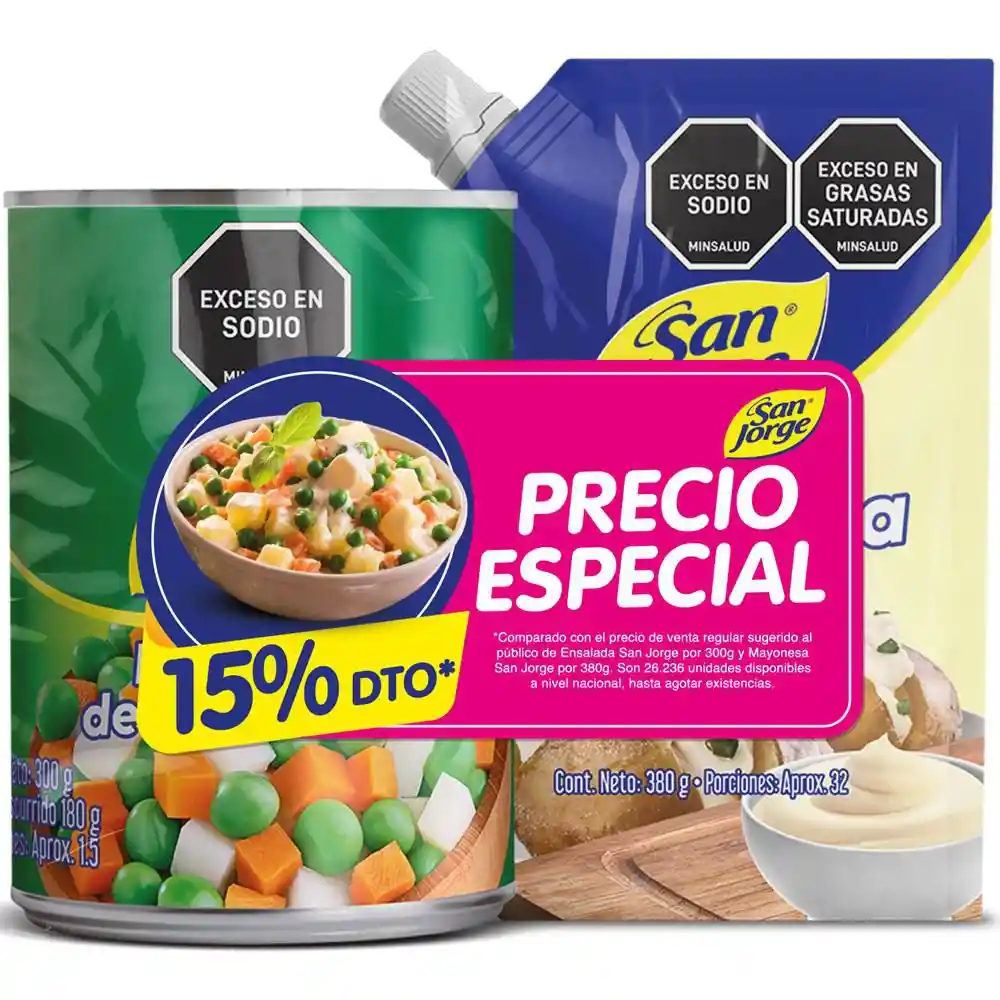 Ensalada de Legumbres + Mayonesa San Jorge Oferta
