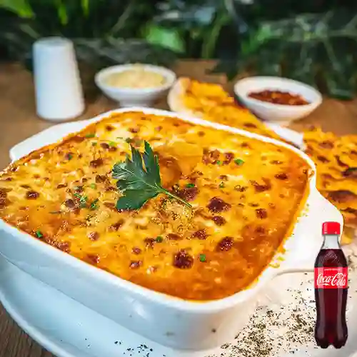 Combo Lasagna Di Pollo +Cocacola Orig 400ml
