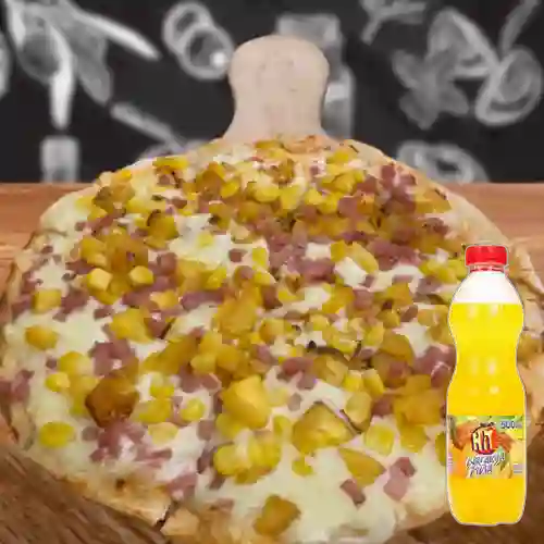 Combo Maduro, Tocineta y Maíz + Jugo Hit Naranja Piña