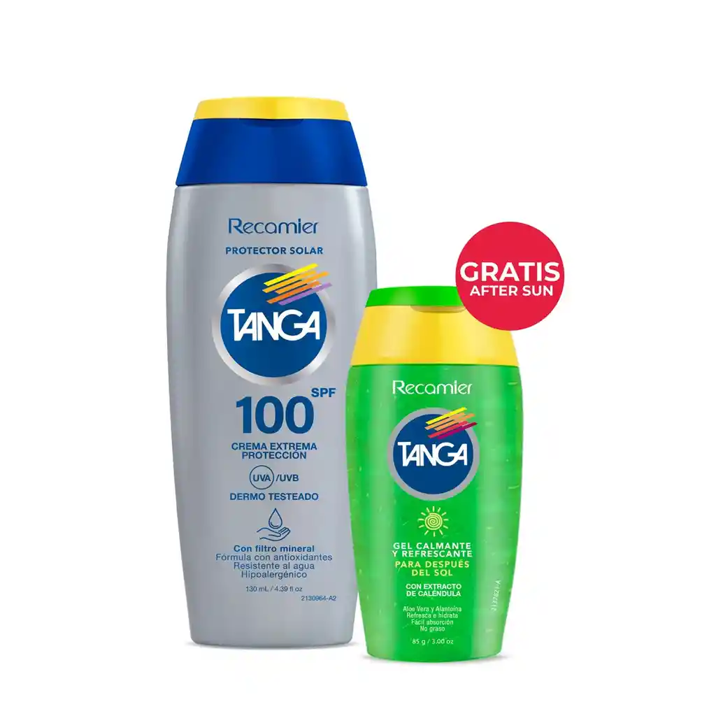 Bloqueador Tanga Spf100 X 130 Ml Grt. Gel Solarx