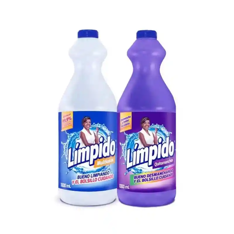 Límpido Blanqueador Multiusos + Quitamanchas Ropa Color