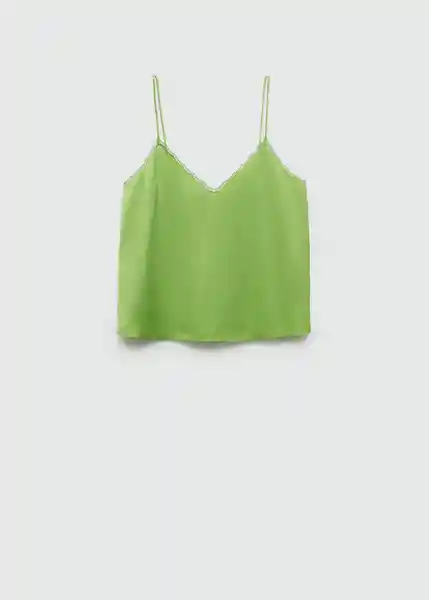 Top Rachy Verde Talla M Mujer Mango