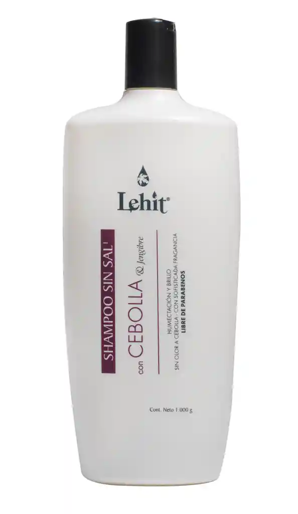 Lehit Shampoo sin Sal con Cebolla y Jengibre