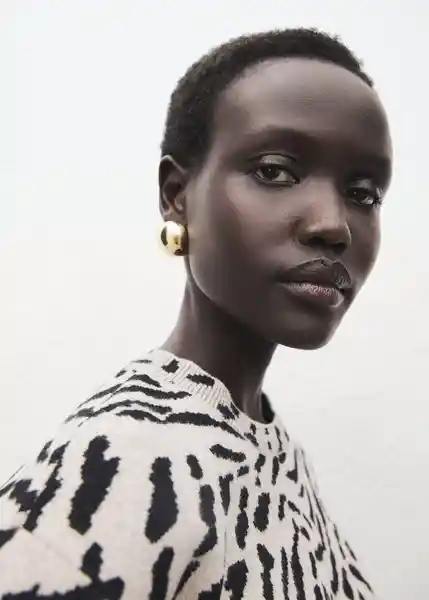 Saco Jersey Felina Camel Talla L Mujer Mango