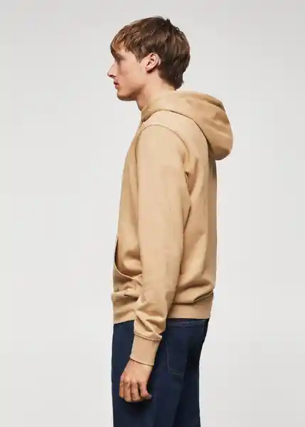 Buzo de Sudadera Bone Camel Talla XL Hombre Mango