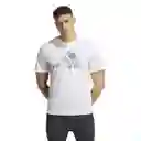 Adidas Camiseta Hiit Gf Slo Tee Para Hombre Blanco Talla L