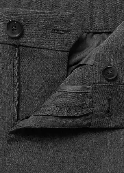 Pantalón Bologna Gris Talla 40 Hombre Mango