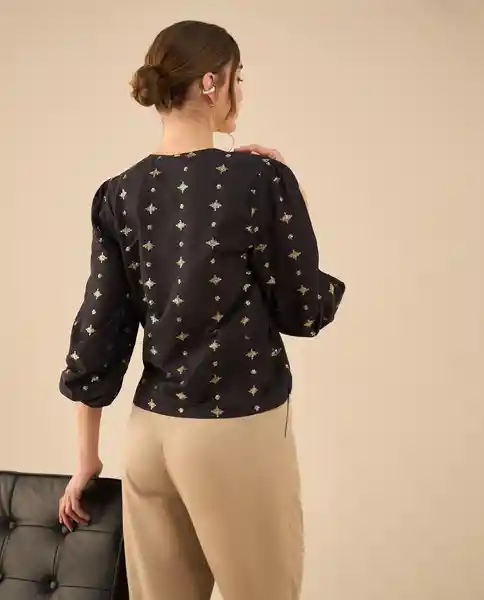Camisa Jaguar Negro Ultraoscuro Talla M 412G005 Esprit