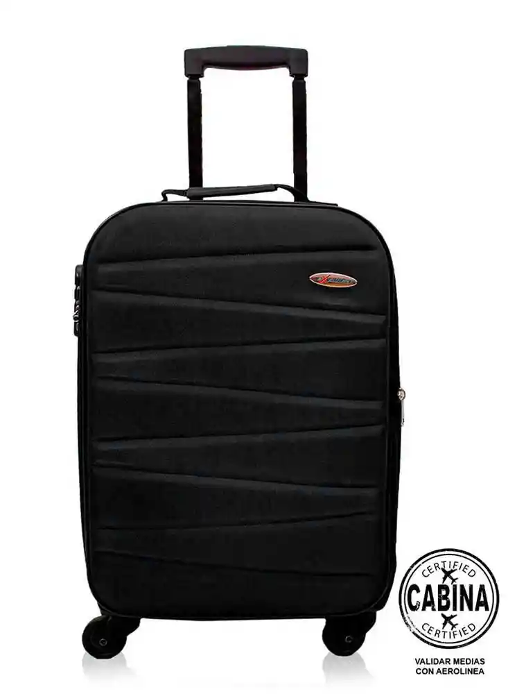 Maleta de Cabina Lona Excel Pequeña-negro