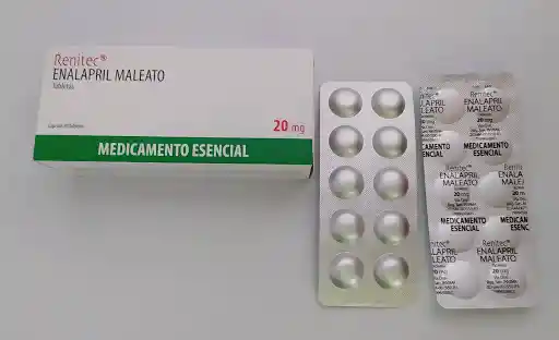 Enalapril Merck Sharp Dohme Renitec 20 Mg 30 Tabletas 3 + A Pae