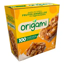 Origami Barra Cereal Display Piña Fondo Yogurt
