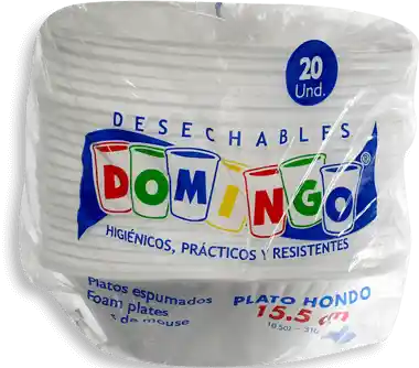 Domingo Platos Desechables A392