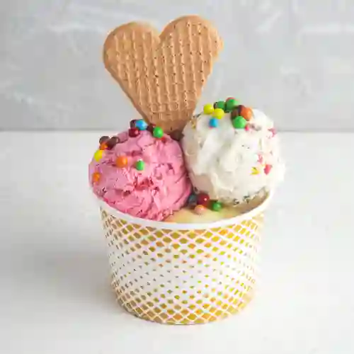Vaso O Canasta 3 Bolas de Helado