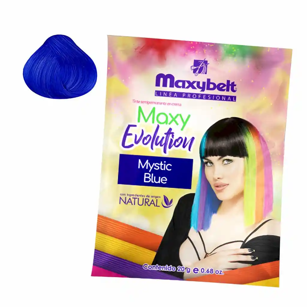 Maxybelt Tinte Semipermanente en Crema Mystic Blue 20 g