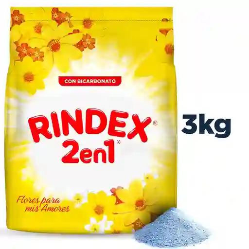 Detergente Rindex Flores Para Mis Amores 3kg