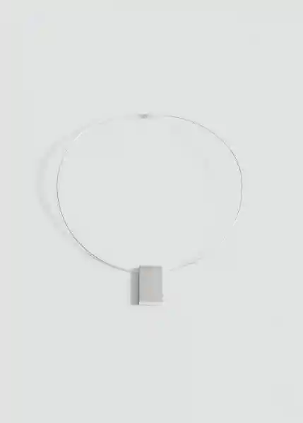 Collar Carlota Plata Talla 99 Mujer Mango