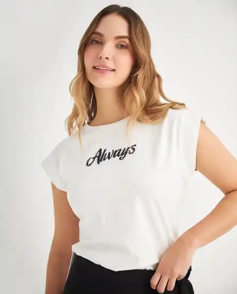 Camiseta Crudo Nevisca Claro Talla S 409F014 Esprit