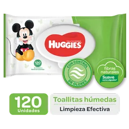 Huggies Toallitas Húmedas Limpieza Efectiva Control de Olores Mickey