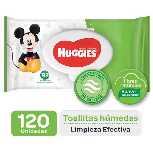 Huggies Toallitas Húmedas Limpieza Efectiva Mickey