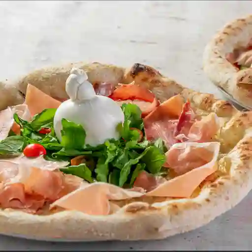 Focaccia burrata e crudo