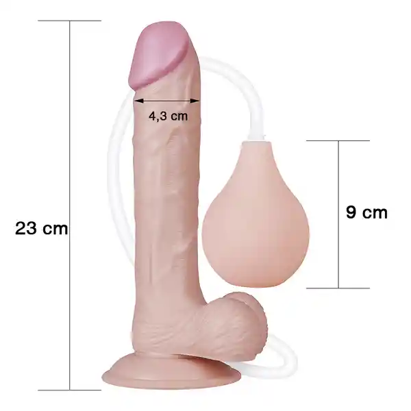 9 Squirt Extreme Dildo Flesh