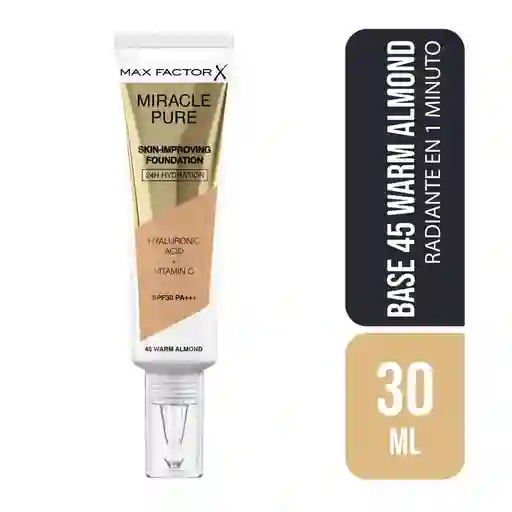 Max Factor X Base Miracle Pure Warm Almond Null Almendra