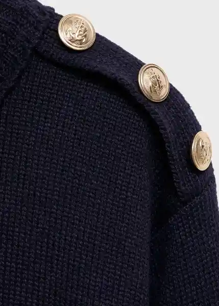 Saco Jersey Cabo Navy Talla S Mujer Mango