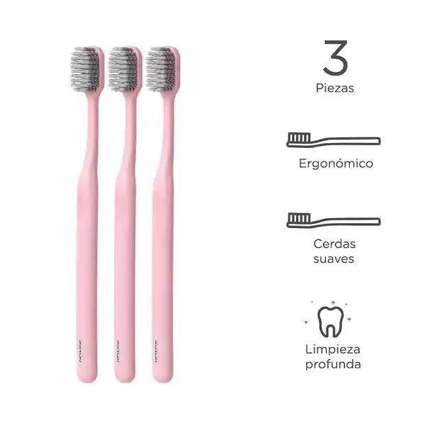 Cepillo Dentales de Cerdas Suaves Finas Serie Miniso