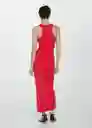 Vestido Peti Rojo Talla M Mujer Mango