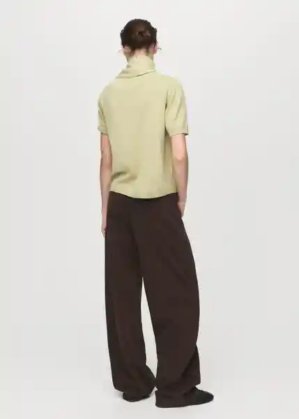 Jersey Amaia Verde Pastel Talla XS Mujer Mango